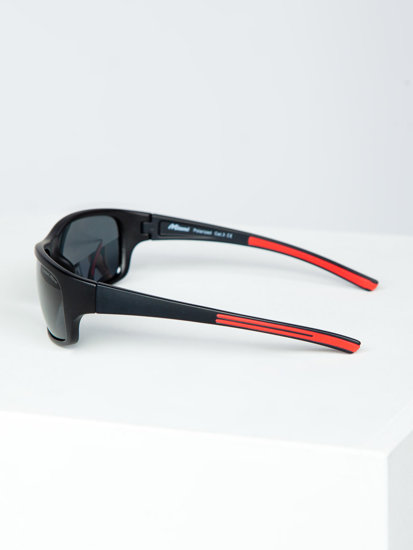 Gafas de sol negro y rojo Bolf MIAMI1