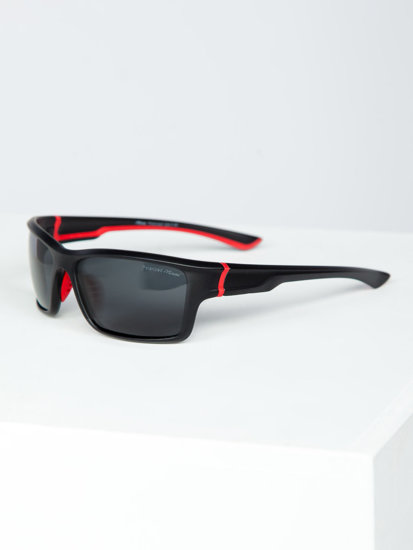 Gafas de sol negro y rojo Bolf MIAMI6