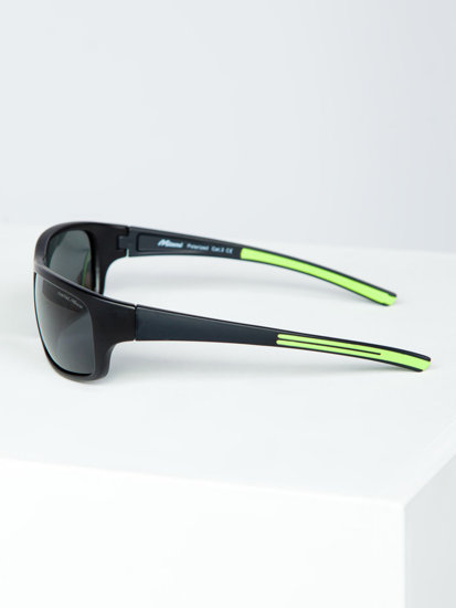 Gafas de sol negro y verde Bolf MIAMI1