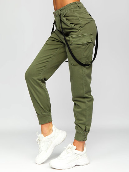 Pantalón cargo para mujer color verde Denley DM203NP