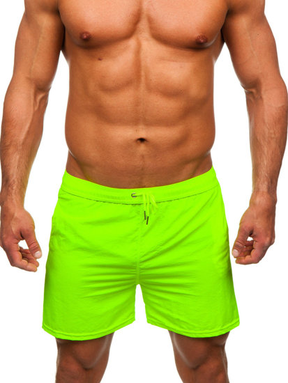 Pantalón corto de baño para hombre amarillo y fluorescente Bolf XL018