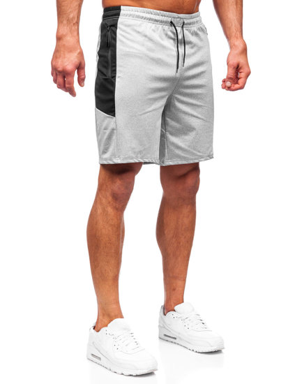 Pantalón corto de chándal para hombre gris Bolf 68026