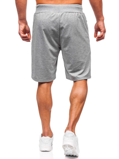 Pantalón corto de chándal para hombre gris Bolf 8K292