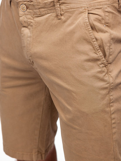 Pantalón corto de tela para hombre camel Bolf JX7511