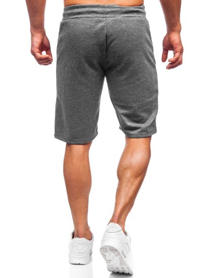 Pantalón corto deportivo para hombre color grafito Denley JX137