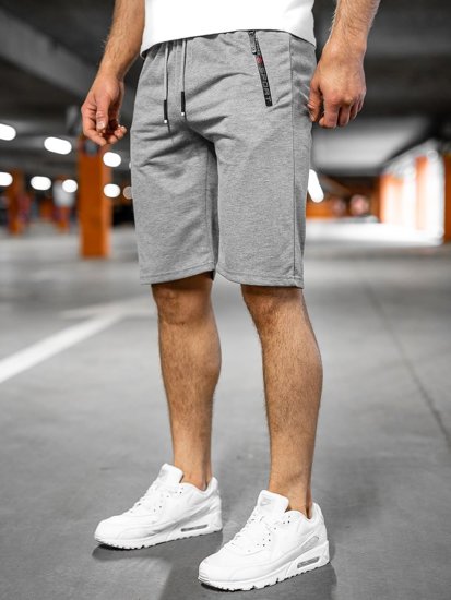 Pantalón corto deportivo para hombre color gris Bolf JX505