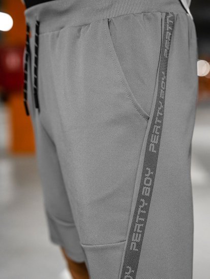 Pantalón corto deportivo para hombre color gris Bolf KS2601