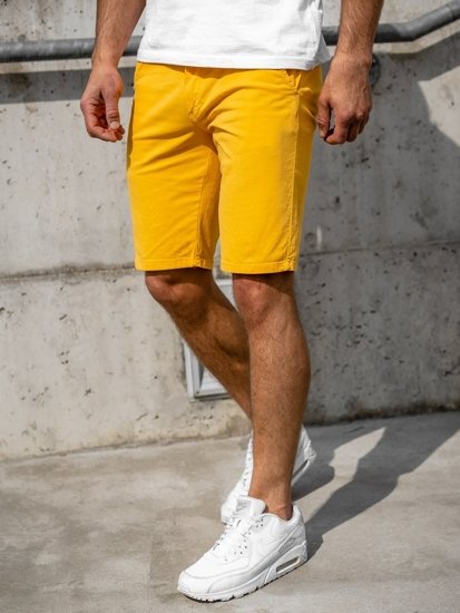 Pantalón corto para hombre color azul amarillo Bolf 1142