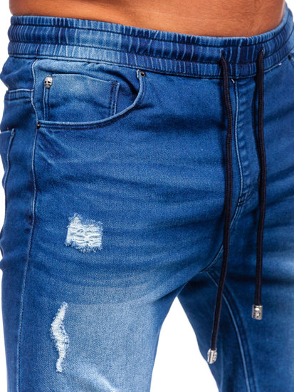 Pantalón corto vaquero para hombre azul oscuro Bolf MP00601BS