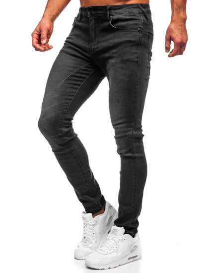 Pantalón denim negro regular fit para hombre Bolf T331