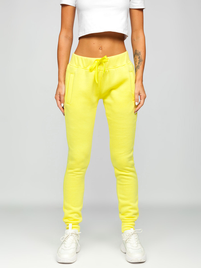 Pantalón deportivo para mujer amarillo Bolf CK-01