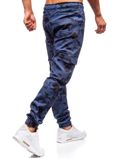 Pantalón jogger cargo para hombre azul Bolf 0404