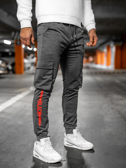 Pantalón jogger de combate para hombre grafito Bolf HW2357