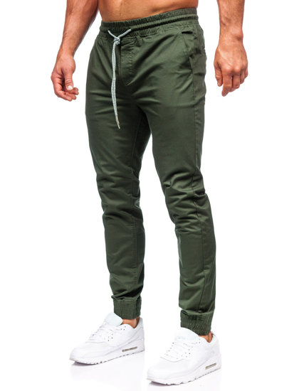 Pantalón jogger para hombre verde oscuro Bolf KA951