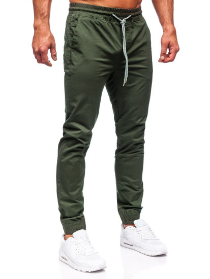 Pantalón jogger para hombre verde oscuro Bolf KA951
