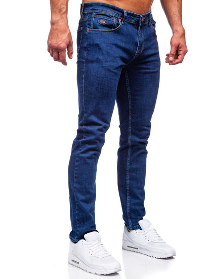 Pantalón vaquero regular fit para hombre azul oscuro Bolf 6558