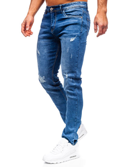 Pantalón vaquero regular fit para hombre azul oscuro Bolf K10009-1