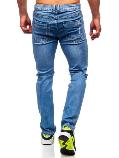 Pantalón vaquero regular fit para hombre azul oscuro Bolf KA1700