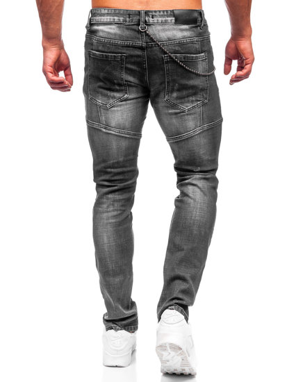 Pantalón vaquero regular fit para hombre negro Bolf MP0051N