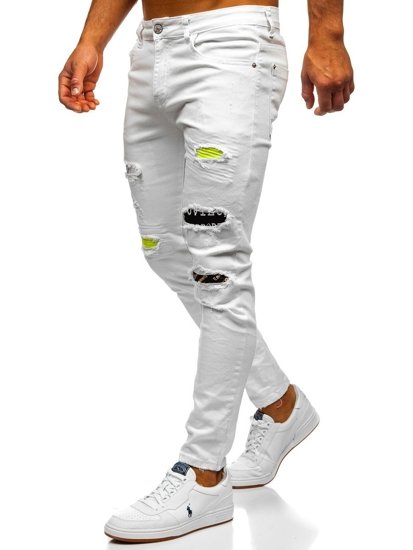 Pantalón vaquero skinny fit para hombre blanco Bolf KA1871-12