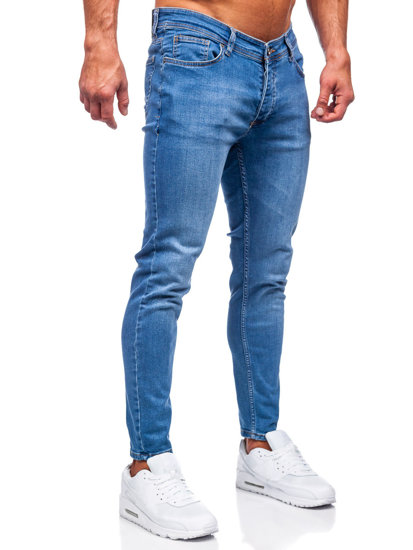 Pantalón vaquero slim fit para hombre azul oscuro Bolf R922