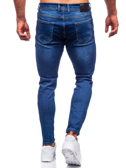 Pantalón vaquero slim fit para hombre color azul oscuro Denley R921