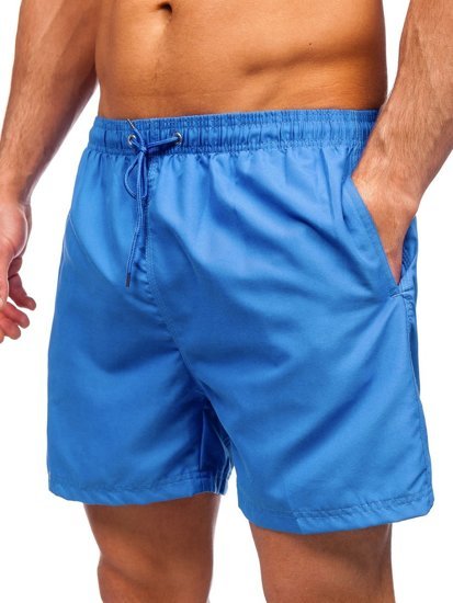 Shorts de baño azul claro para hombre Bolf YW07001
