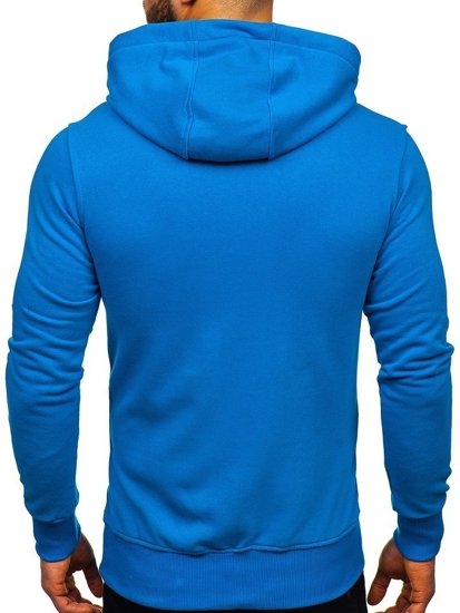 Sudadera con capucha para hombre azul medio Bolf 1004-1