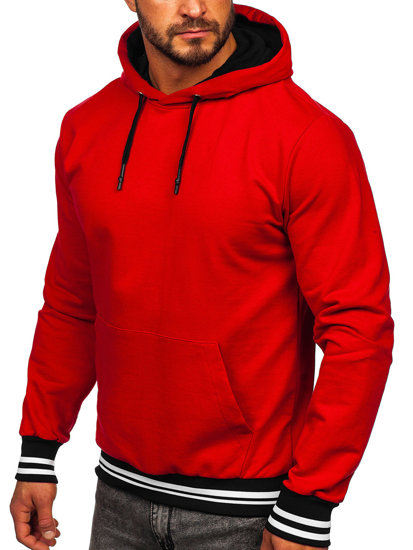 Sudadera con capucha para hombre rojo Bolf 145369