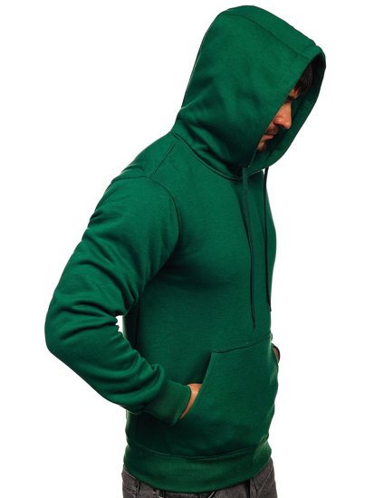 Sudadera con capucha para hombre verde oscura Bolf 2009