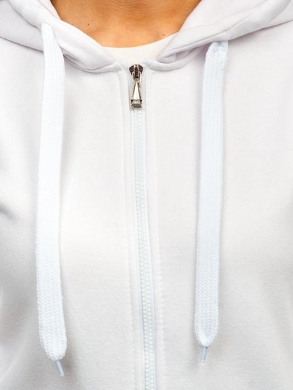 Sudadera con capucha para mujer blanco Bolf W03B