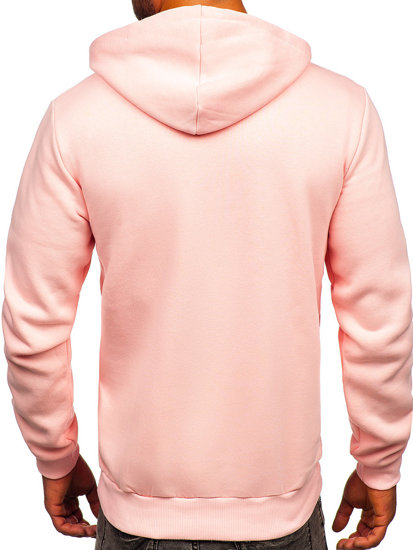 Sudadera gruesa con capucha para hombre rosa claro Bolf 02