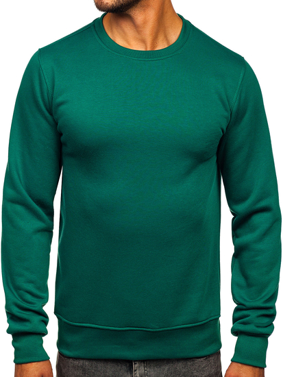 Sudadera sin capucha para hombre verde Bolf 2001