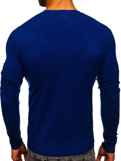 Suéter básico para hombre color azul Bolf YY01