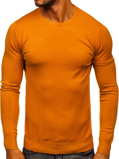 Suéter básico para hombre color camel Bolf YY01