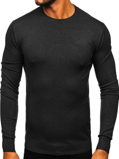 Suéter básico para hombre color grafito Bolf YY01