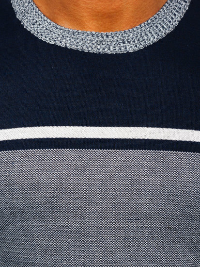 Suéter para hombre color azul oscuro Bolf 6300