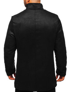 Abrigo de invierno con cuello alto para hombre negro Bolf M3129