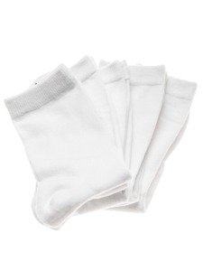 Calcetines para hombre blancos Bolf X10022-5P 5 PACK