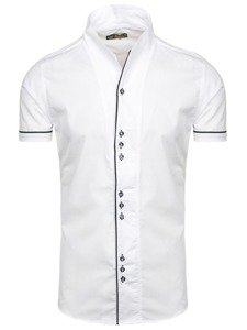 Camisa a manga corta para hombre color blanco Bolf 5518