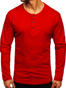 Camiseta a manga larga para hombre color rojo Bolf 1114