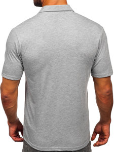 Camiseta algodón de manga corta polo para hombre gris Bolf 143006