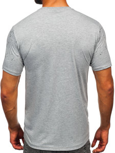 Camiseta de  manga corta estampada para hombre gris Bolf 14204