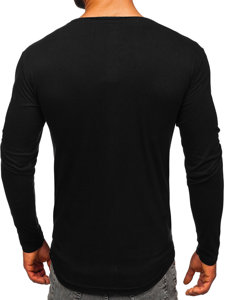 Camiseta de manga larga para hombre negro Bolf 5059A