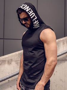 Camiseta de tirantes con impresion para hombre negro Bolf 2537A NEGRO
