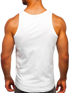 Camiseta estampada bóxer sin mangas color blanco Bolf 14834