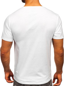 Camiseta estampada para hombre color blanco Bolf KS2653