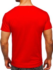 Camiseta estampada para hombre color rojo Bolf Y70015