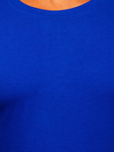Camiseta para hombre sin estampado color cobalto Bolf 2005