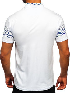 Camiseta polo de manga corta para hombre blanco Bolf 192432